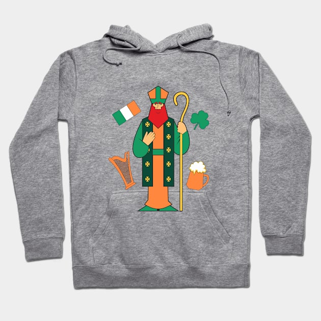 saint patrick Hoodie by Karlov Print